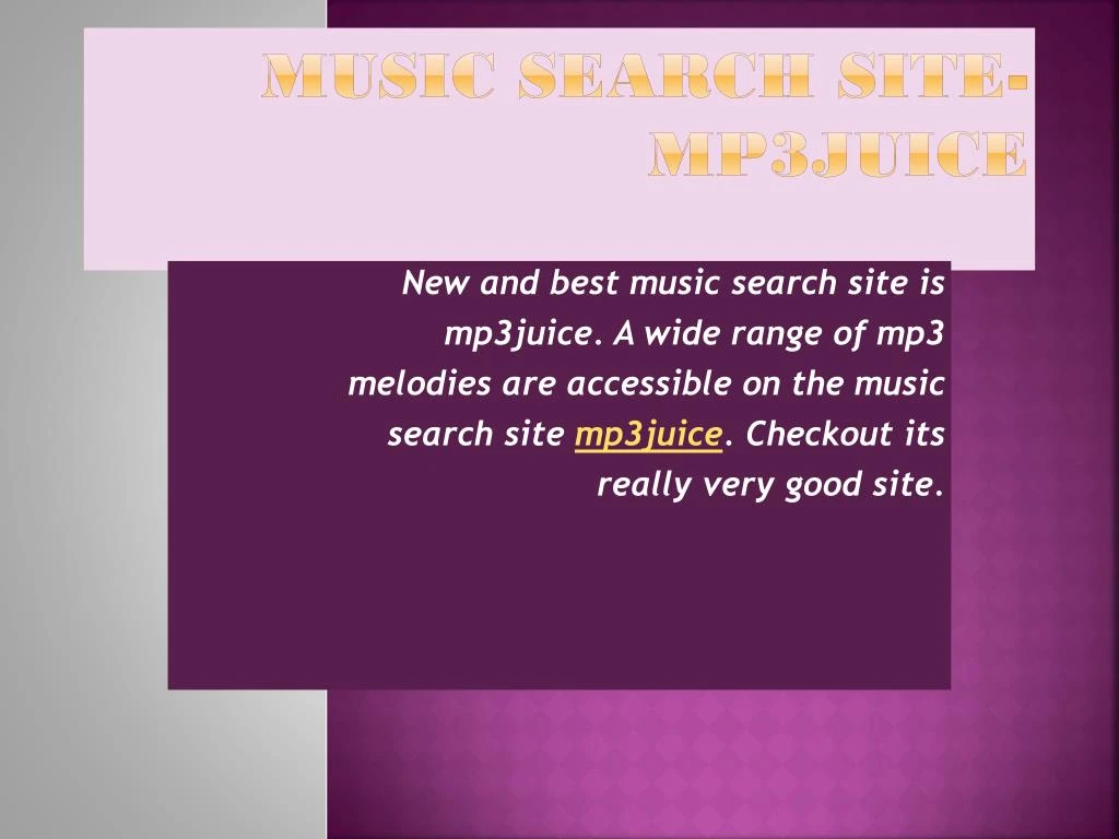 music search site mp3juice
