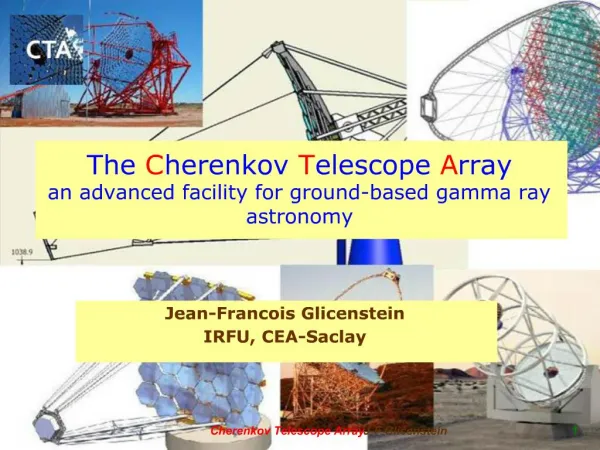 The Cherenkov Telescope Array an advanced facility for ground-based gamma ray astronomy