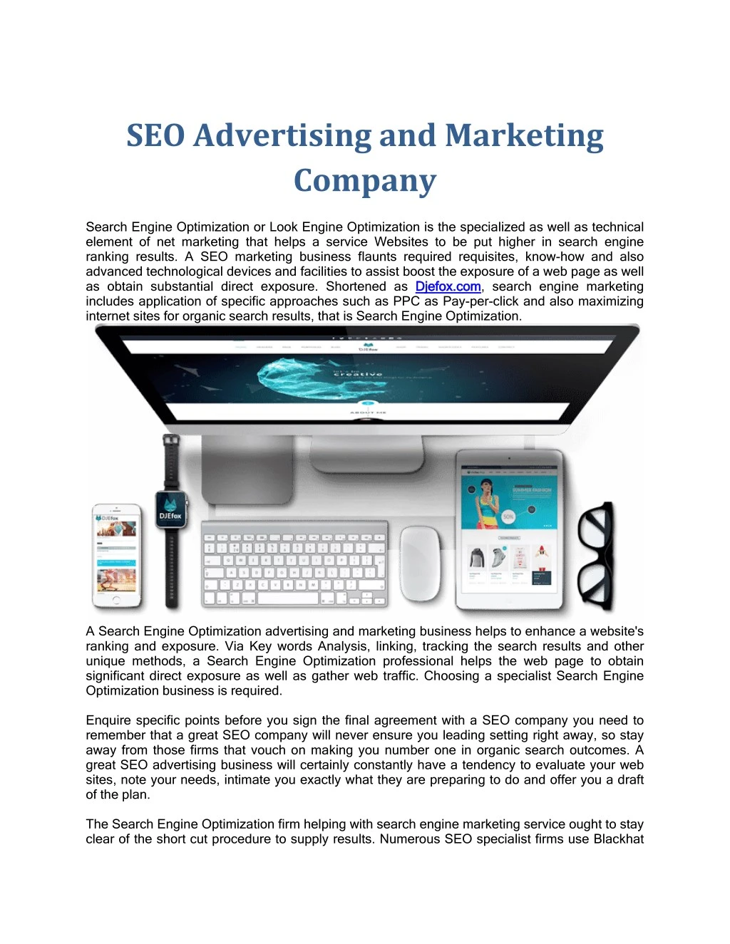 seo advertising and marketing company