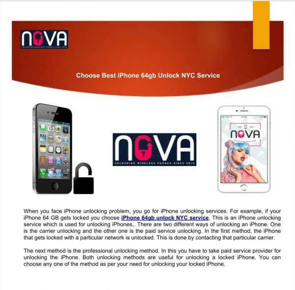 Choose Best iPhone 64gb Unlock NYC Service
