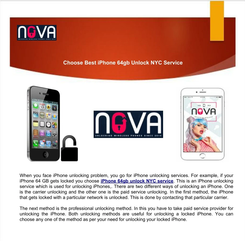choose best iphone 64gb unlock nyc service
