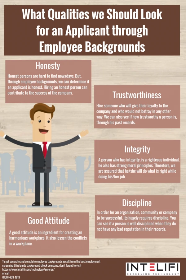 What Qualities we Should Look for an Applicant through Employee Backgrounds