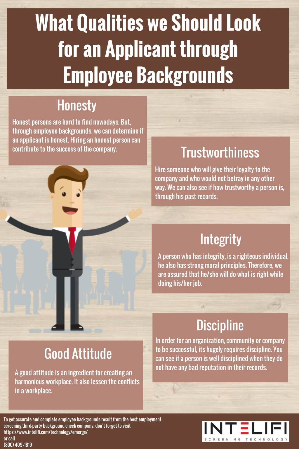 what qualities we should look for an applicant