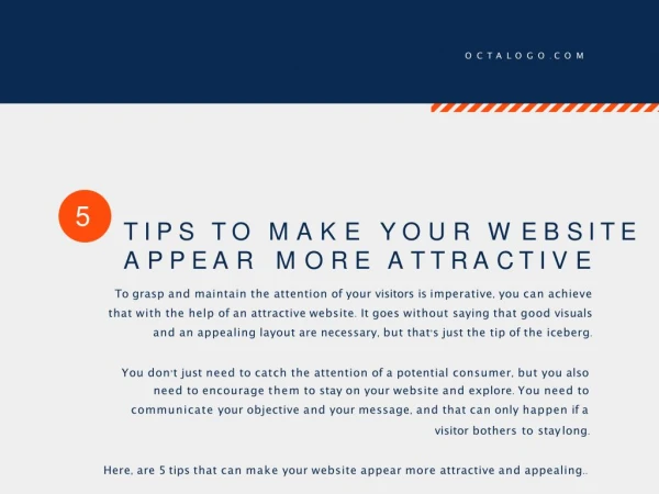5 Tips To Make Your Website Appear More Attractive