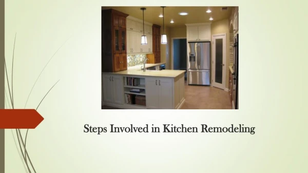 Steps Involved in Kitchen Remodeling
