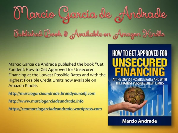Marcio Garcia de Andrade - Published Book & Available on Amazon Kindle