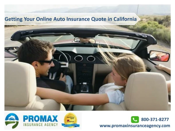 Online Auto Insurance Quote in California