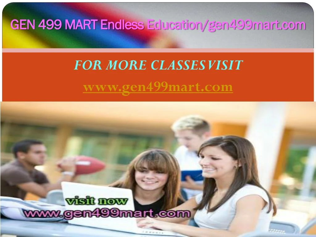 gen 499 mart endless education gen499mart com