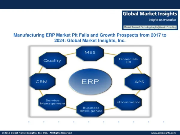 Manufacturing ERP Market Industrial Forecast and Trends from 2017 to 2024