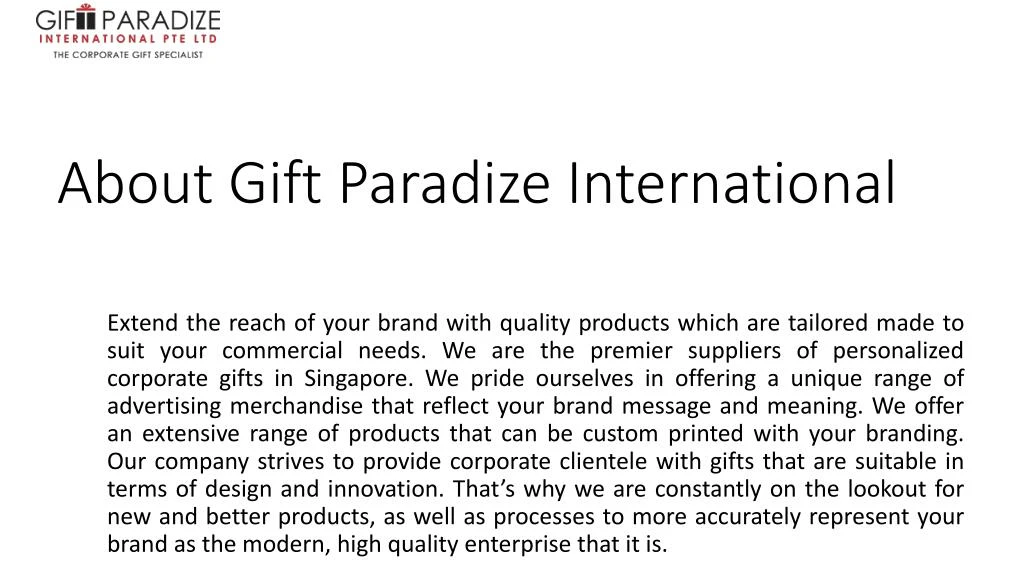 about gift paradize international
