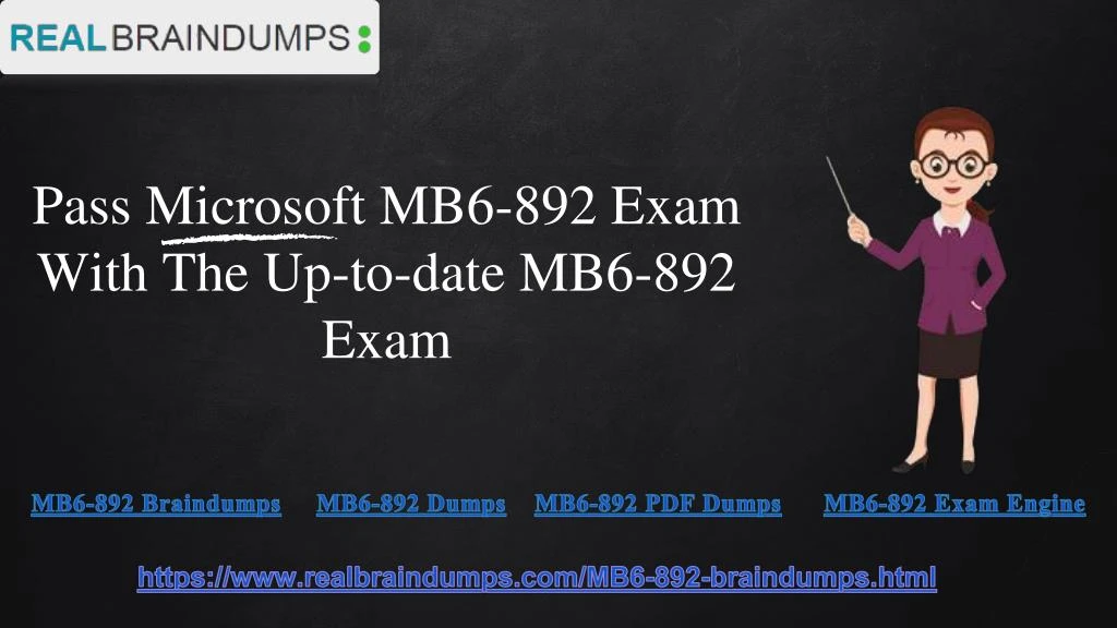 pass microsoft mb6 892 exam with the up to date mb6 892 exam