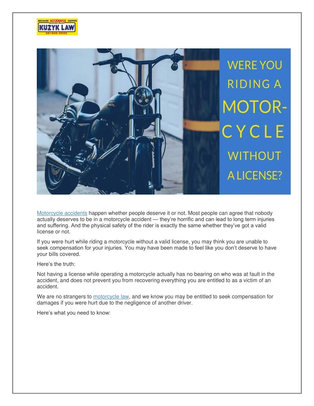 motorcycle accidents happen whether people