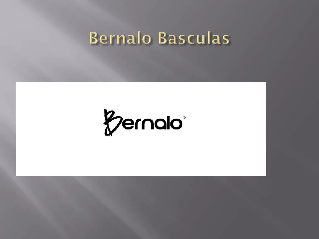 bernalo basculas