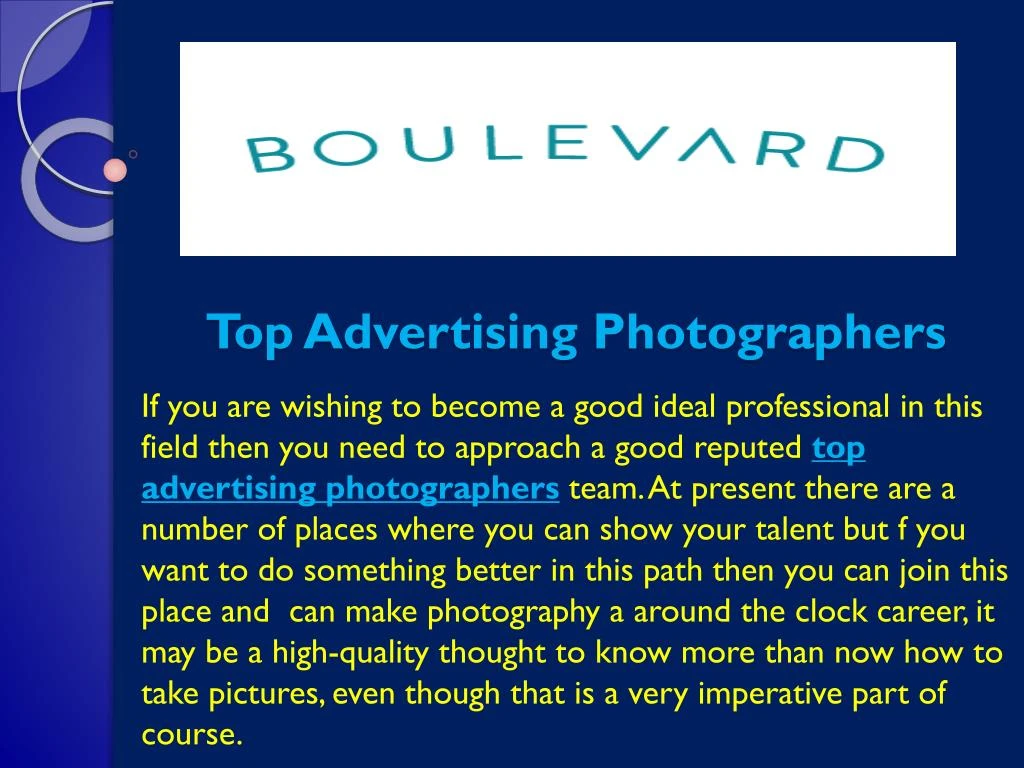 top advertising photographers