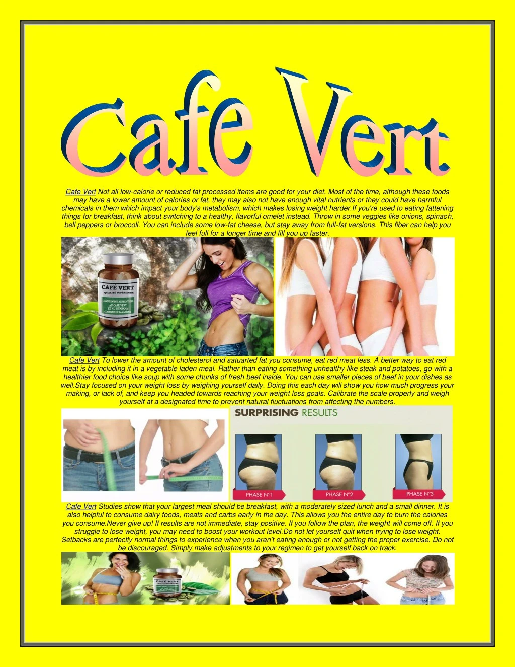 cafe vert not all low calorie or reduced
