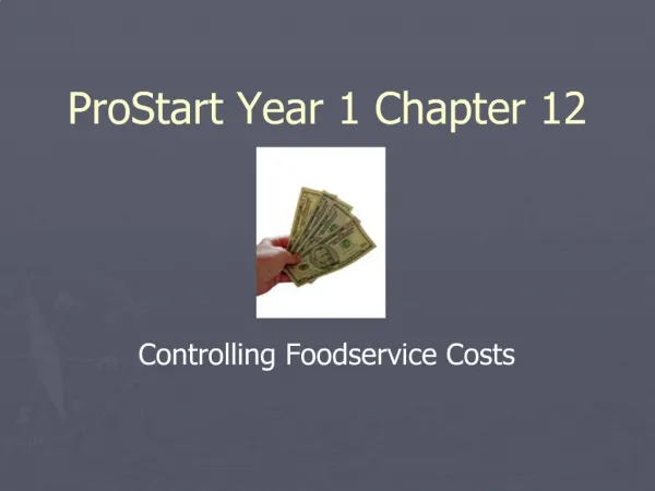 ProStart Year 1 Chapter 12