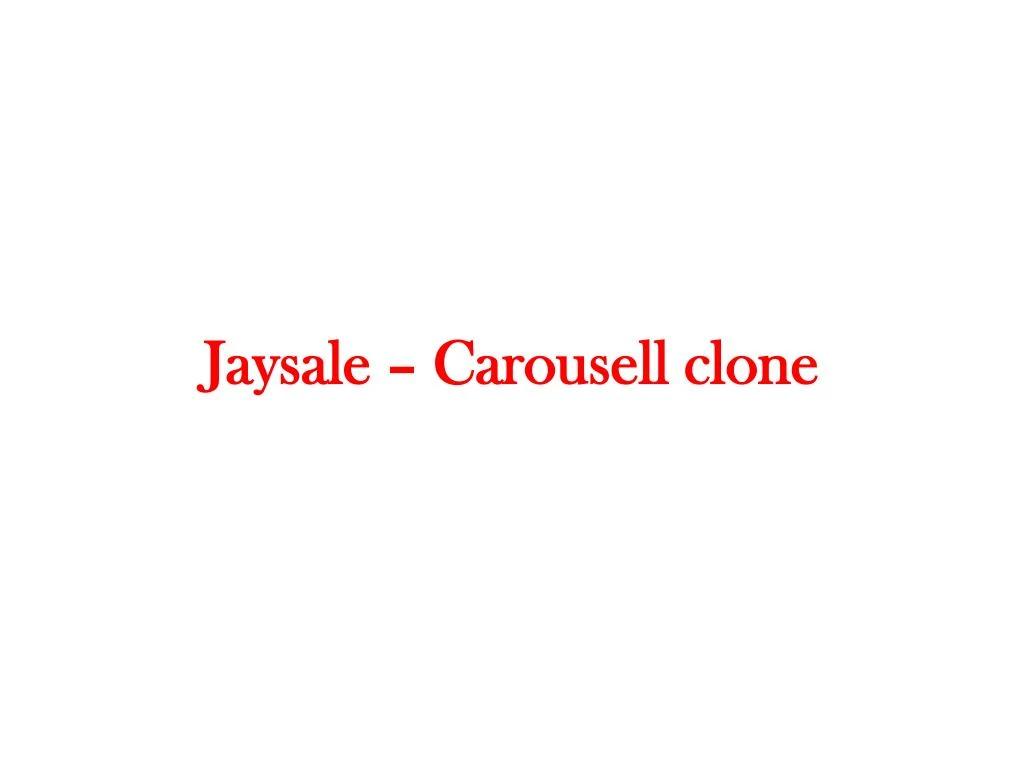 jaysale carousell clone