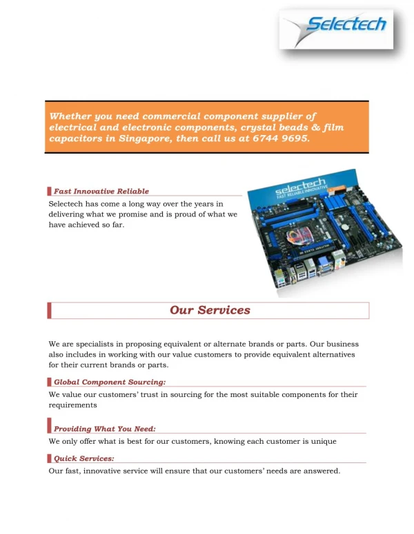 Commercial Component Supplier