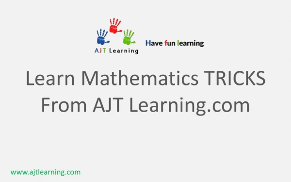 Learn & Practice Online Maths, English & Science from Ajtlearning.com