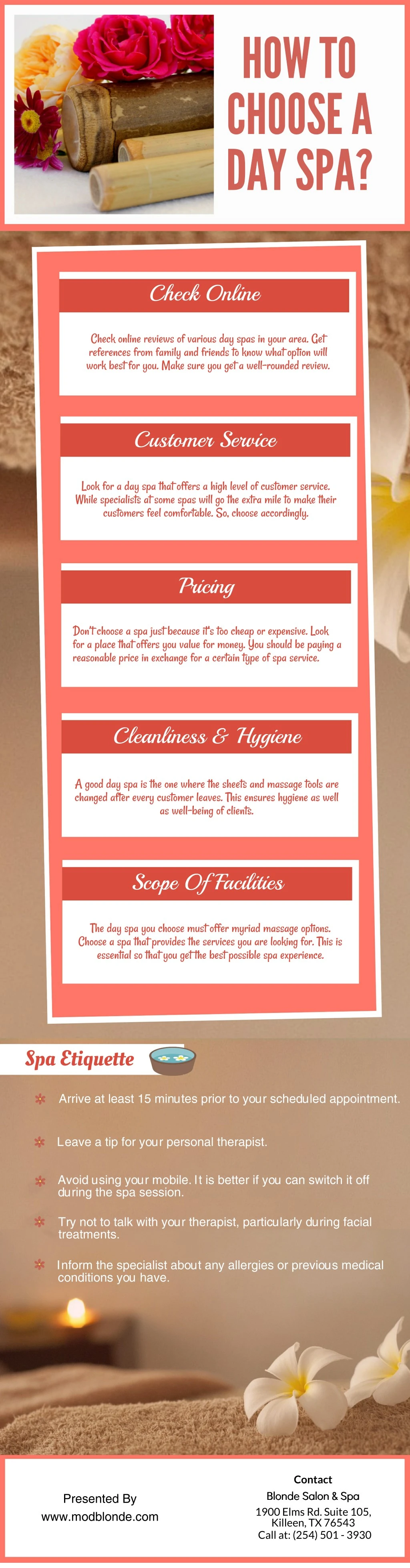 how to choose a day spa