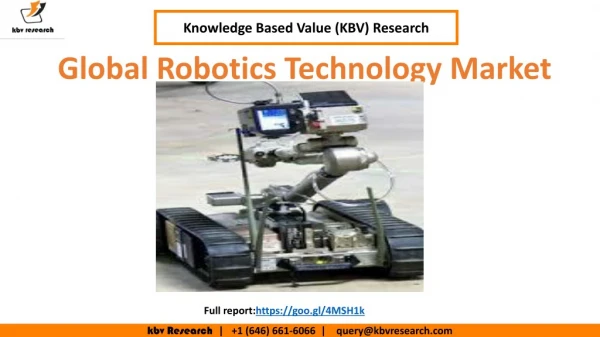 Robotics Technology Market Estimation