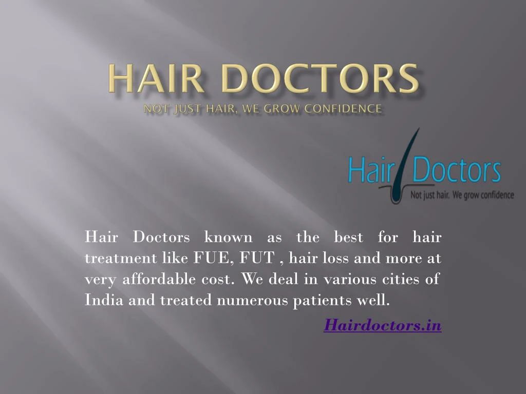 hair doctors not just hair we grow confidence