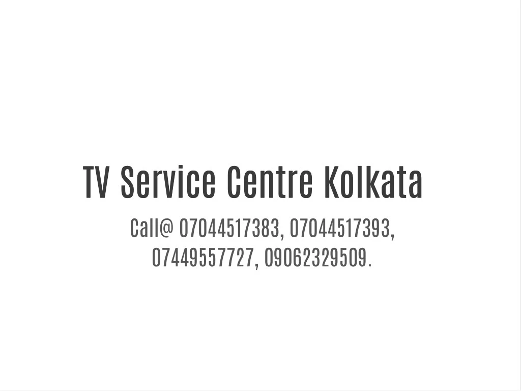 tv service centre kolkata tv service centre