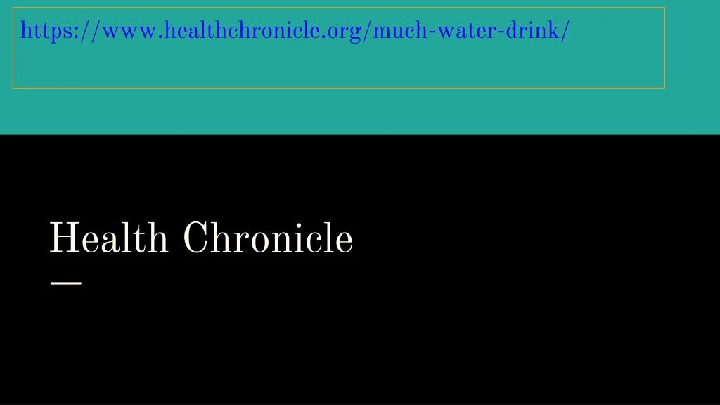 health chronicle