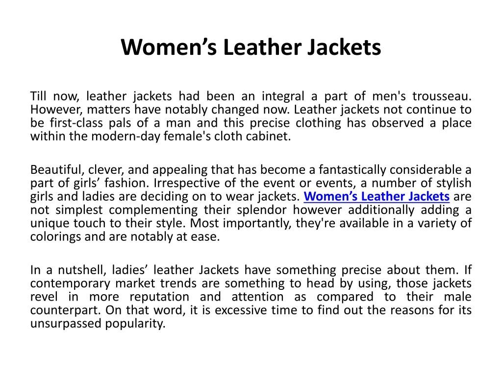 women s leather jackets