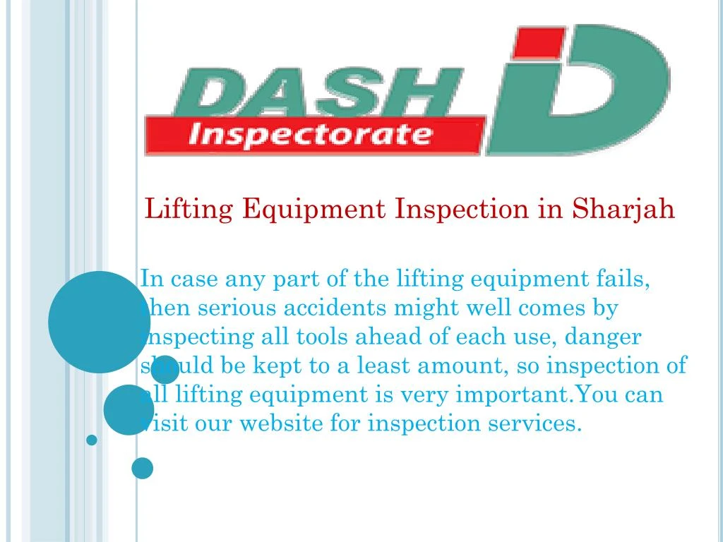 lifting equipment inspection in sharjah
