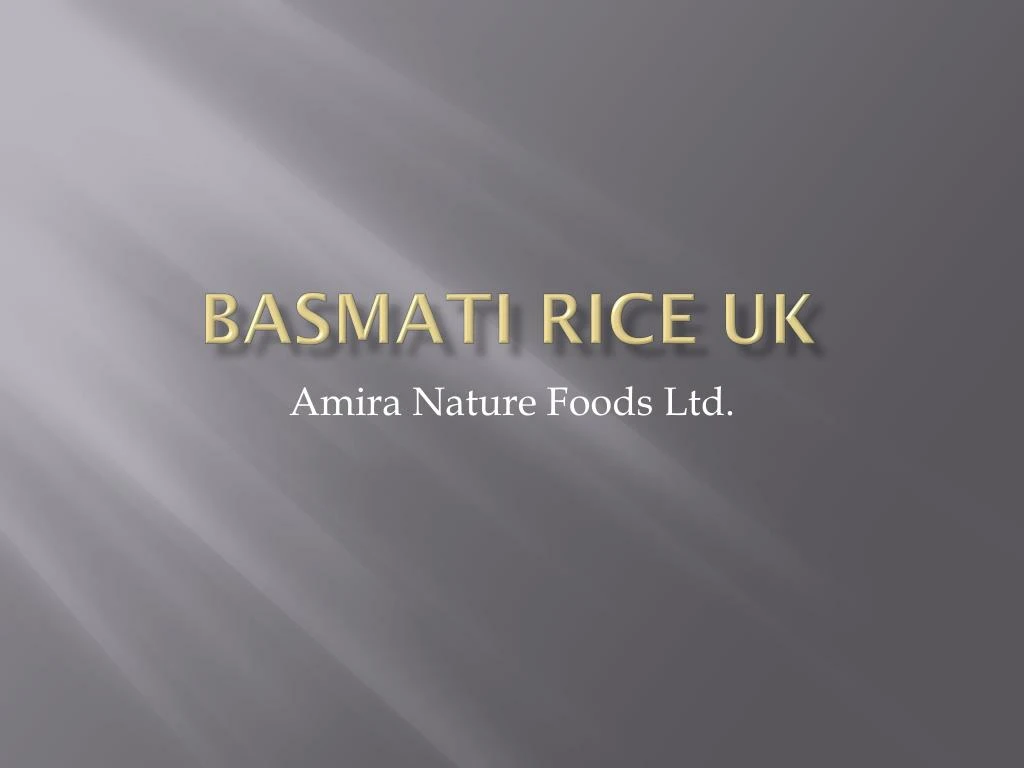 basmati rice uk