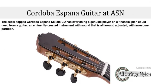 Cordoba espana guitar at ASN