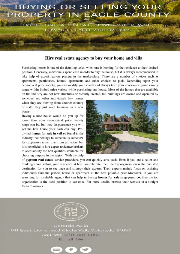 Vail real estate