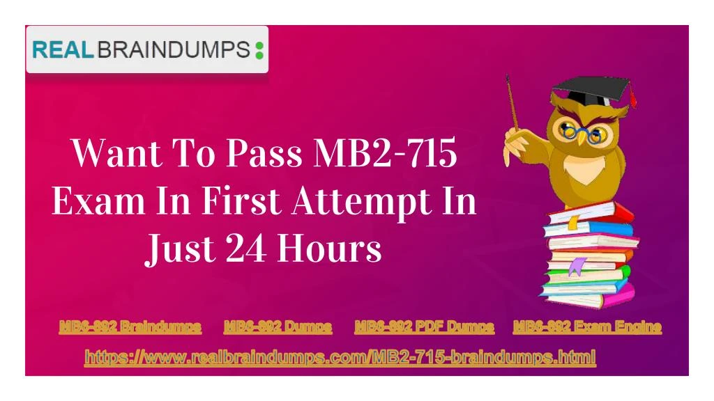 want to pass mb2 715 exam in first attempt in just 24 hours