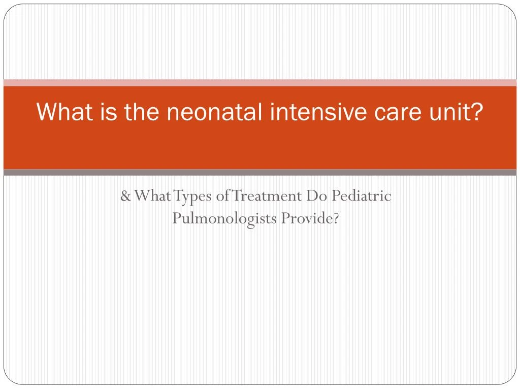 what is the neonatal intensive care unit