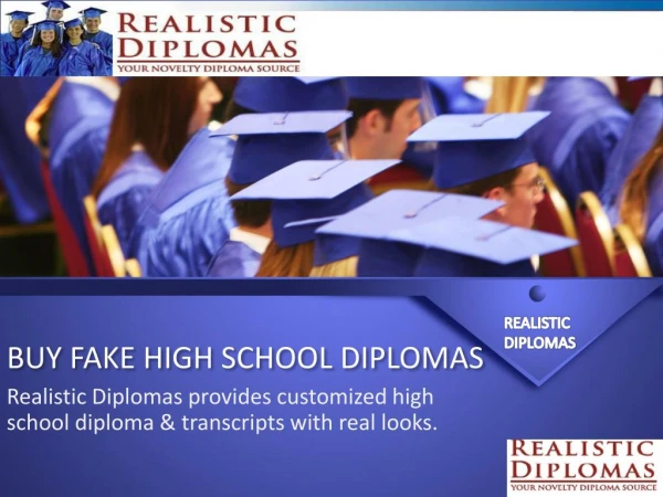Buy Fake High School Diplomas Online