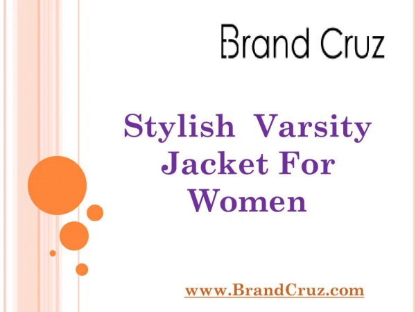 Stylish Varsity Jacket For Women
