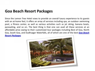 Goa-Beach-Resort-Packages