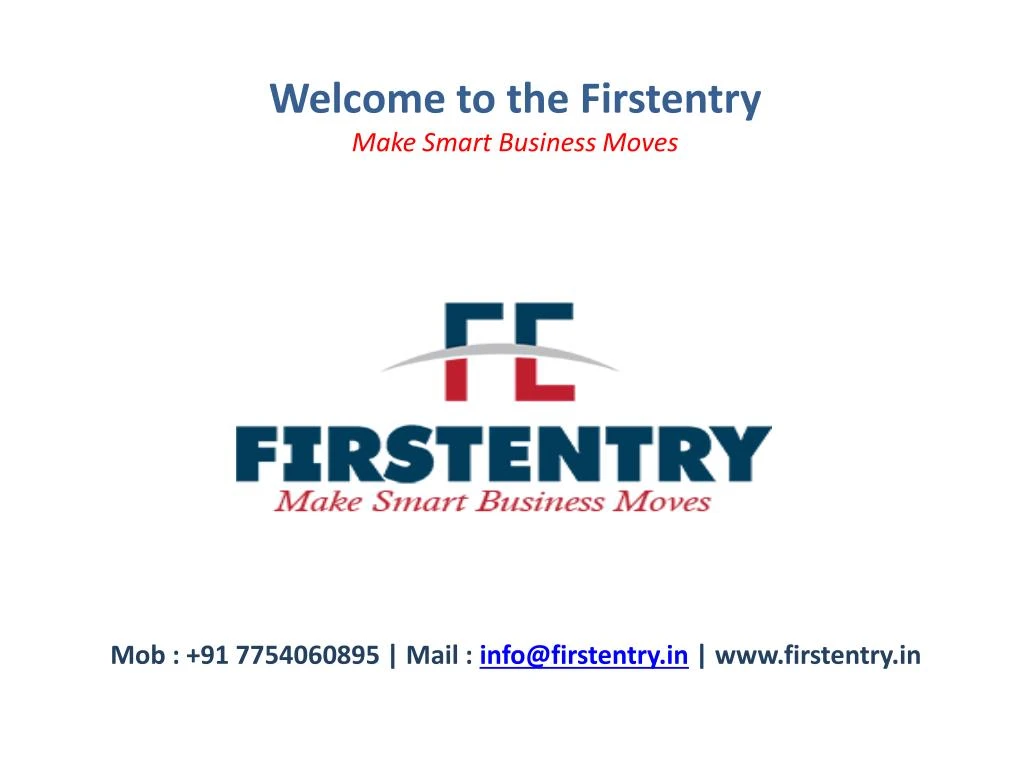 welcome to the firstentry make smart business moves