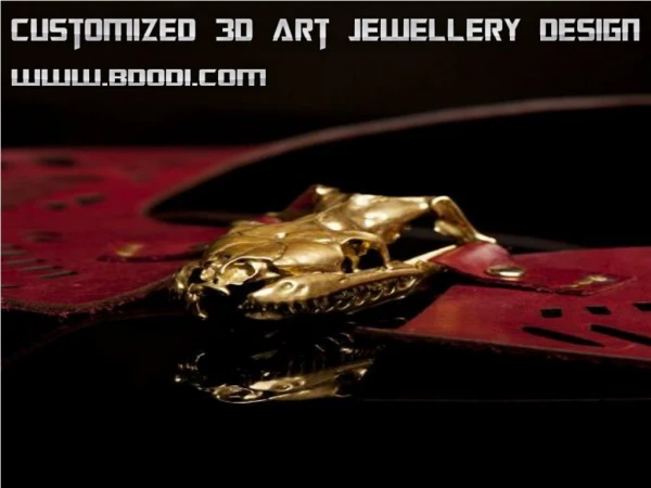 Customized 3d Art Jewellery Design