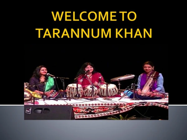 Tarannum Khan - India’s Best Popular Tabla Players in Mumbai