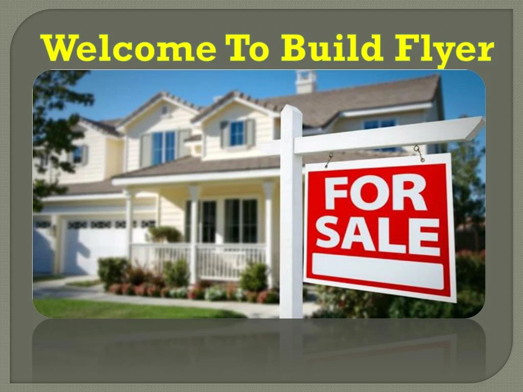 welcome to build flyer
