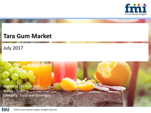 Tara Gum Market Insights and Analysis for Period (2015 - 2025)
