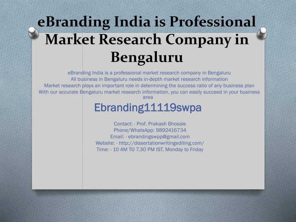 ebranding india is professional market research company in bengaluru