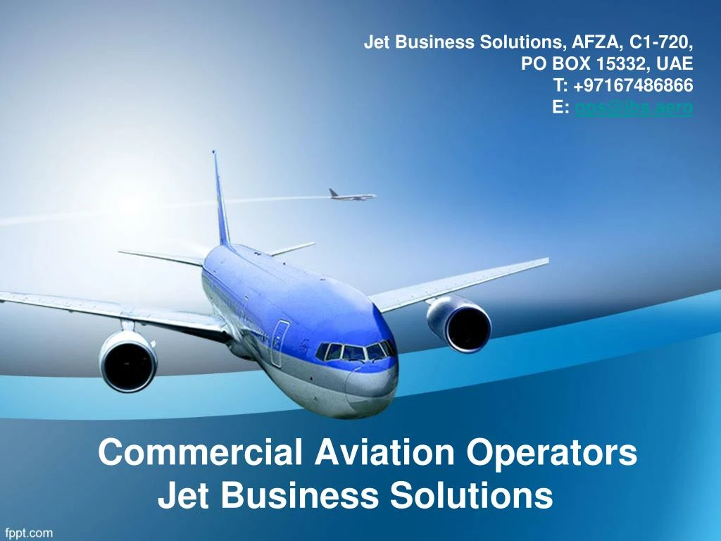 commercial aviation operators jet business solutions