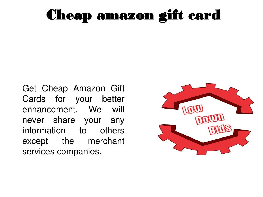 cheap amazon gift card