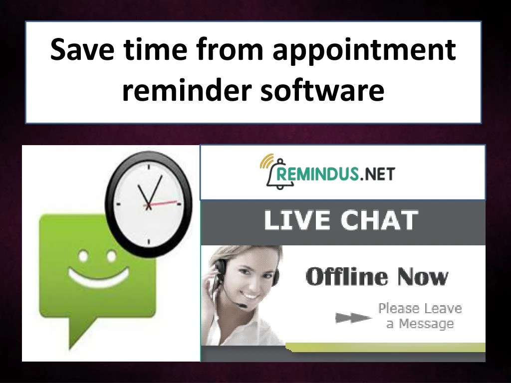 save time from appointment reminder software