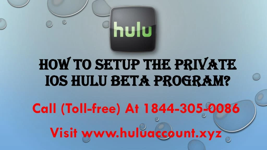 how to setup the private ios hulu beta program