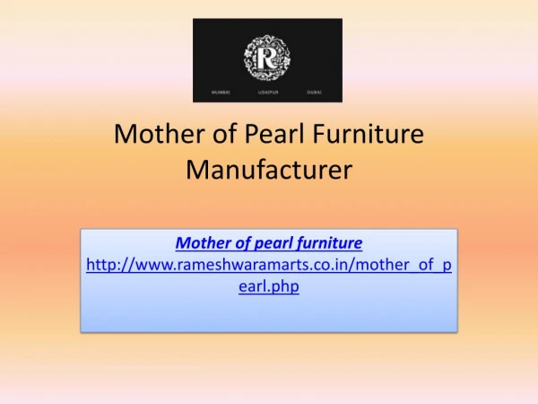 Mother of Pearl Furniture Manufacturer