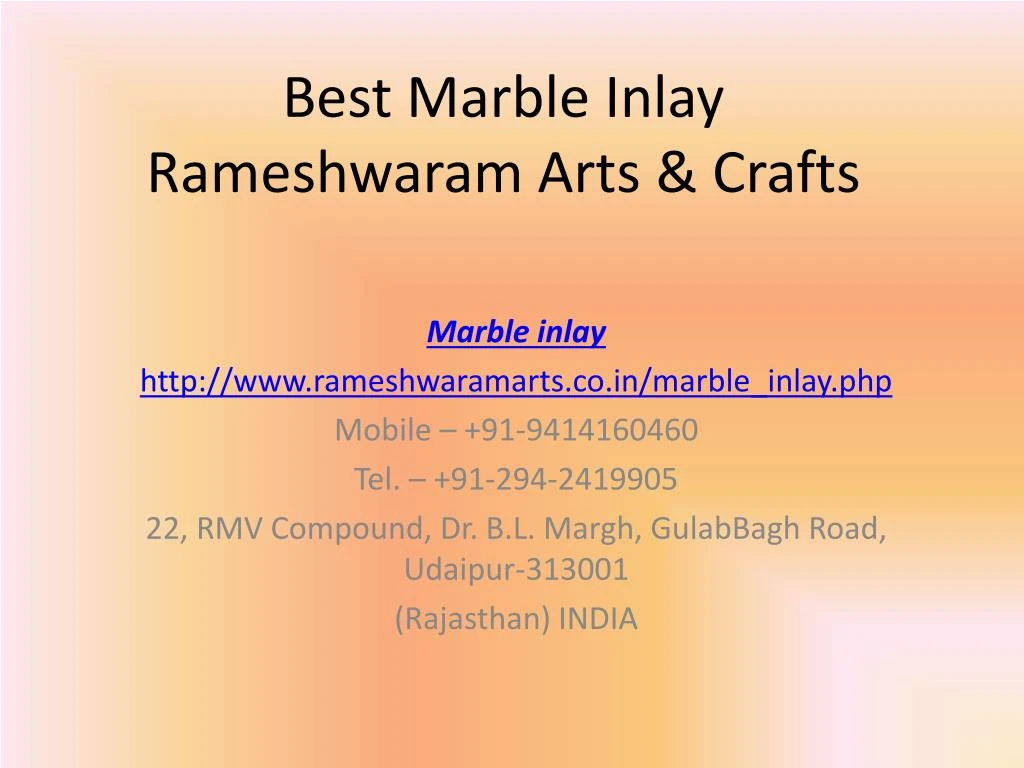 best marble inlay rameshwaram arts crafts